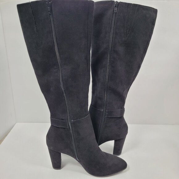 Jones New York Signature Women's Black Knee High Boots US Size 8.5M - Picture 6 of 12